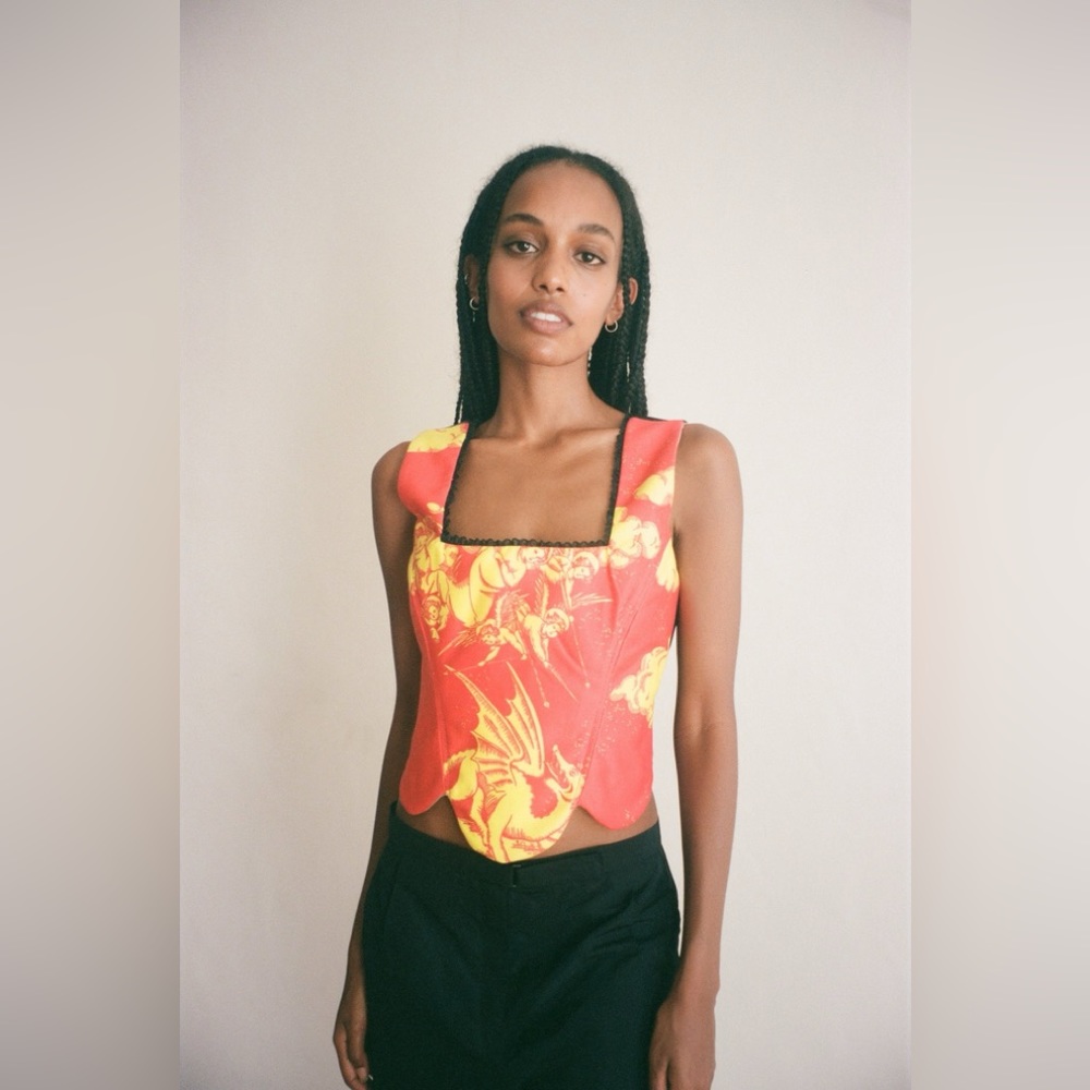 Clio Peppiatt Ellis Reversible corset top